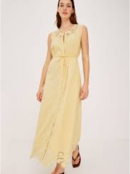 Rails Lorina Maxi Dress- Pale Yellow
